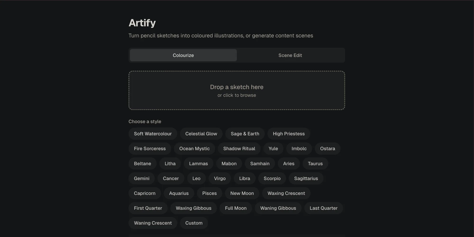 Artify screenshot