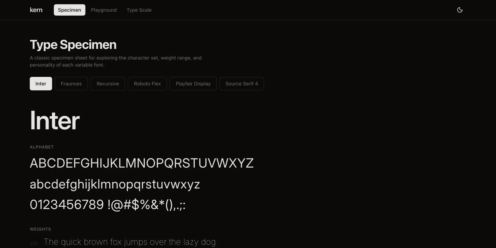 Kern interface