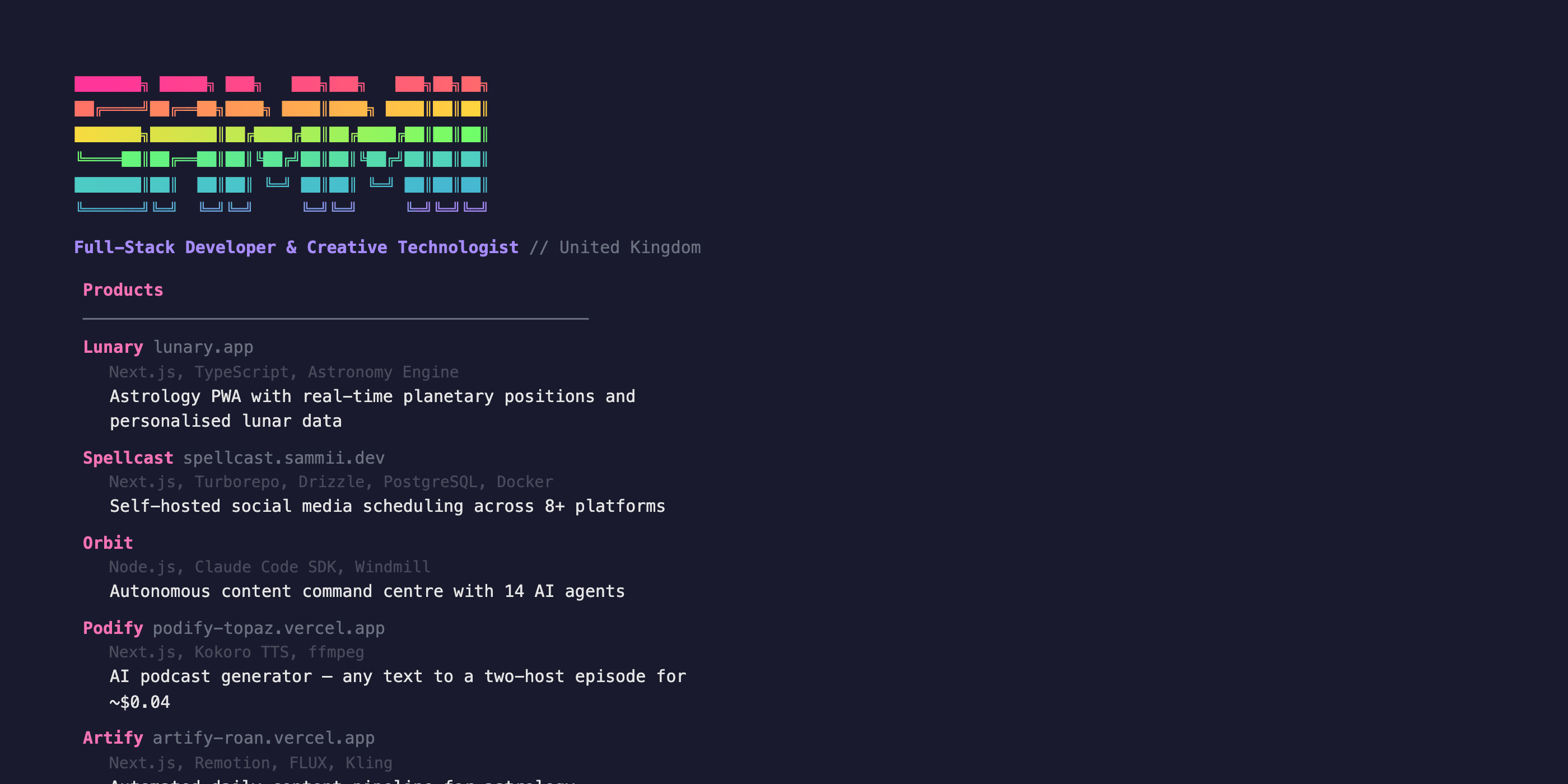 sammii-cli