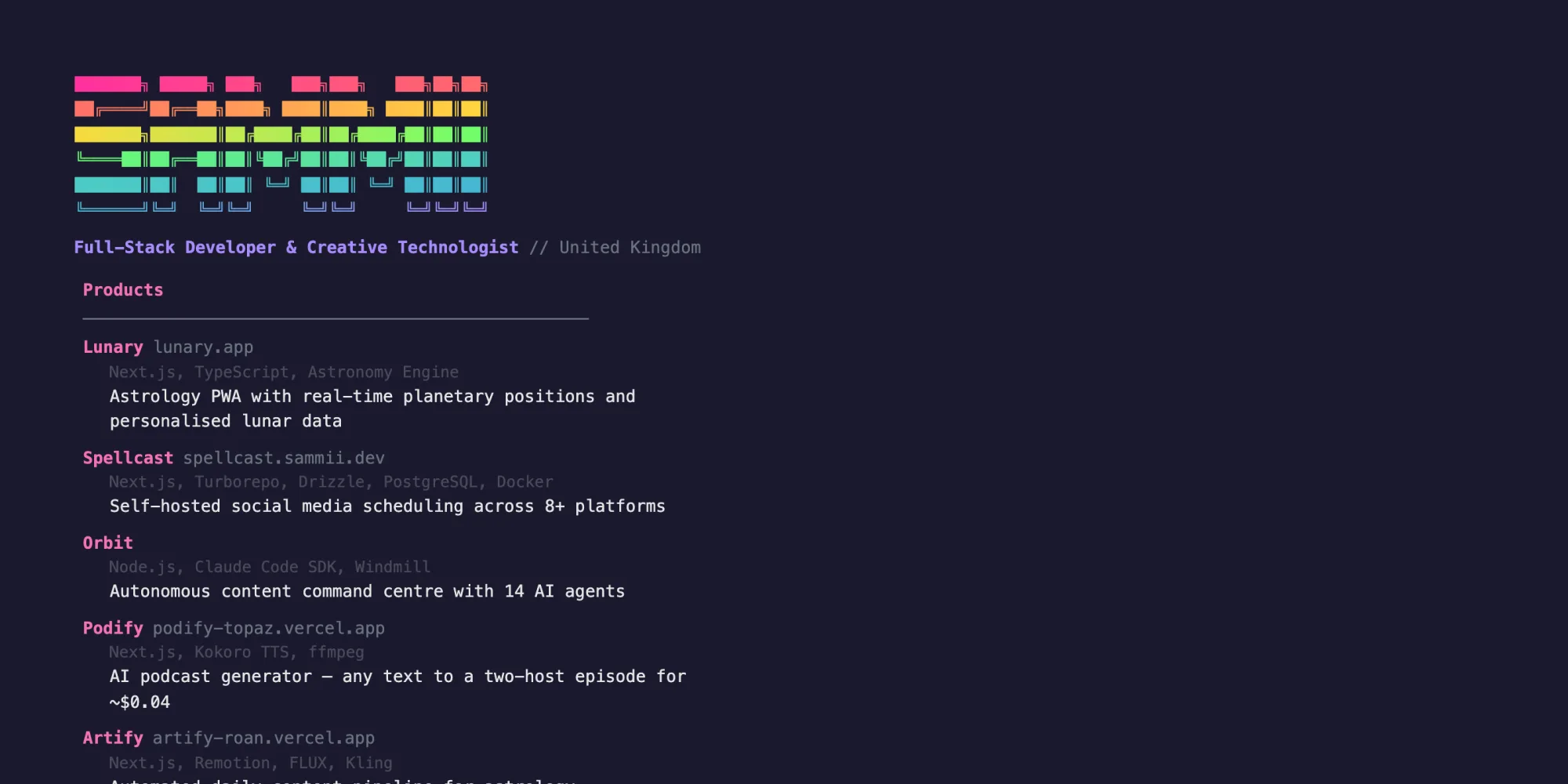 sammii-cli